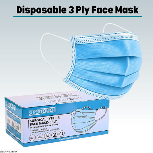 3 Ply Face Mask - Surgical - Type IIR