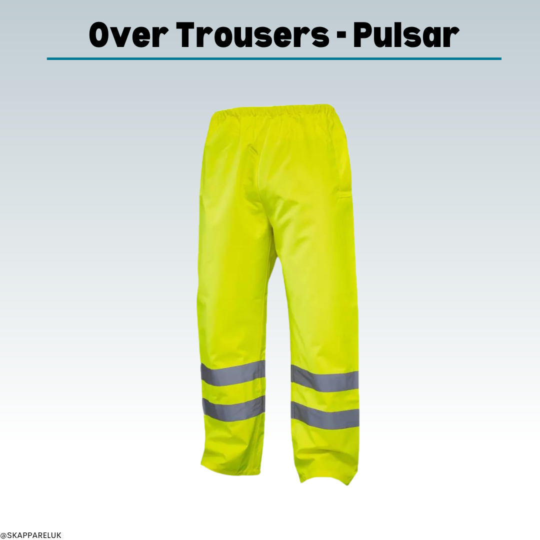 HI Vis Yellow Waterproof Safety Over Trouser Pants