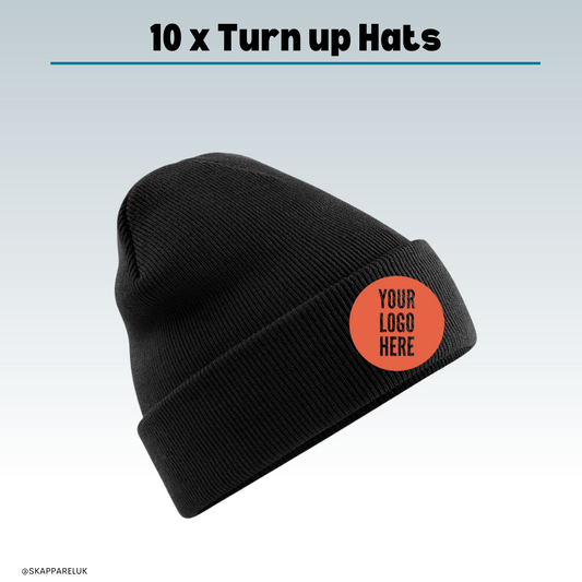 10 x Turn up Hats